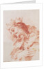 Half Length Figure of a Magi (verso: A Seated Ruler Half-Length Carrying a Scepter) by Giovanni Antonio Guardi