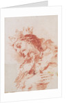Half Length Figure of a Magi (verso: A Seated Ruler Half-Length Carrying a Scepter) by Giovanni Antonio Guardi