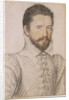 Portrait of a bearded man, half-length, wearing a slashed doublet by L'Anonyme Lécurieux