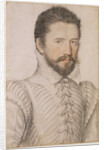 Portrait of a bearded man, half-length, wearing a slashed doublet by L'Anonyme Lécurieux