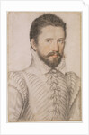 Portrait of a bearded man, half-length, wearing a slashed doublet by L'Anonyme Lécurieux