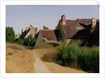 Houses near Orléans by Jean-Baptiste-Camille Corot