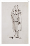 Caricature of a Man Wearing an Overcoat by Giovanni Battista Tiepolo