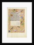 Decorated Text Page by Anonymous
