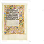 Decorated Text Page by Anonymous