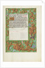 Decorated Text Page by Anonymous