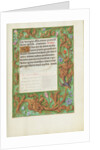 Decorated Text Page by Anonymous