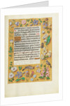 Decorated Text Page by Anonymous