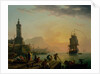 A Calm at a Mediterranean Port by Claude-Joseph Vernet