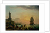 A Calm at a Mediterranean Port by Claude-Joseph Vernet