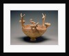 Red-Polished Ware Bowl with Modeled Figures by Anonymous