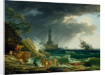 A Storm on a Mediterranean Coast by Claude-Joseph Vernet