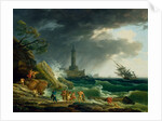 A Storm on a Mediterranean Coast by Claude-Joseph Vernet