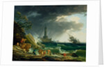 A Storm on a Mediterranean Coast by Claude-Joseph Vernet