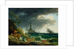 A Storm on a Mediterranean Coast by Claude-Joseph Vernet