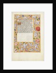 Decorated Text Page by Anonymous