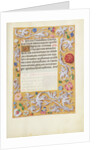 Decorated Text Page by Anonymous