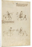 Equestrian Combat with Lance and Sword by Fiore Furlan dei Liberi da Premariacco