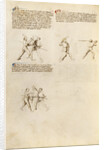 Combat with Dagger and Staff by Anonymous