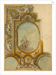 Studies for a Ceiling Decoration (recto), Studies for a Ceiling Decoration (verso) by Charles de La Fosse