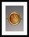 Engraved gem set into a ring by Anonymous