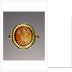 Engraved gem set into a ring by Anonymous