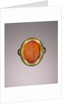 Engraved gem set into a ring by Anonymous