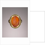 Engraved gem set into a ring by Anonymous