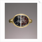 Engraved gem set into a ring by Anonymous