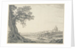 An extensive view of Rome from the Orti della Pineta Sacchetti by Giovanni Battista Lusieri