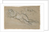 Two Studies of a Reclining Female Nude by Domenico Tintoretto
