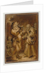 Moralizing Scene with an Old Woman and a Man by Adriaen van de Venne