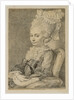 Portrait of a Young Woman Holding a Fan by Charles-Nicolas Cochin II