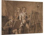 Three Young Artists in a Studio by Louis-Léopold Boilly