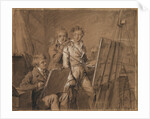 Three Young Artists in a Studio by Louis-Léopold Boilly
