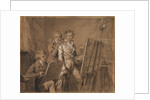 Three Young Artists in a Studio by Louis-Léopold Boilly