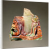 Fragmentary cameo sculpture with a theatrical mask and seated figure by Anonymous