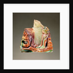 Fragmentary cameo sculpture with a theatrical mask and seated figure by Anonymous
