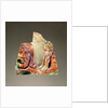 Fragmentary cameo sculpture with a theatrical mask and seated figure by Anonymous