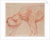 An Angel Blowing a Trumpet (recto), The Virgin and Child with Kneeling Saints (verso) by Mattia Preti