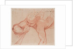 An Angel Blowing a Trumpet (recto), The Virgin and Child with Kneeling Saints (verso) by Mattia Preti