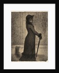 Une élégante (Woman Strolling) by Georges Seurat