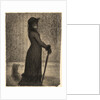 Une élégante (Woman Strolling) by Georges Seurat