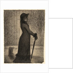 Une élégante (Woman Strolling) by Georges Seurat