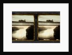 Niagara Falls, Summer View, Suspension Bridge, and Falls in the Distance by Langenheim Brothers [Frederick and William Langenheim]