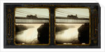 Niagara Falls, Summer View, Suspension Bridge, and Falls in the Distance by Langenheim Brothers [Frederick and William Langenheim]