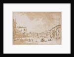 View of Campo S. Polo by Francesco Guardi