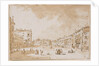 View of Campo S. Polo by Francesco Guardi