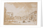 View of Campo S. Polo by Francesco Guardi