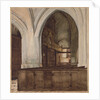 Interior of Abbey of Aramont by François Bonvin